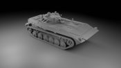1:100 Scale - BMP2 - No Skirts - Turret With No Launcher